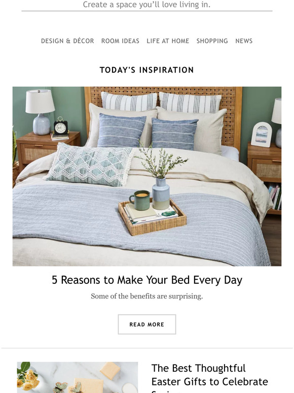 MyDomaine: 5 Reasons to Make Your Bed Every Day | Milled