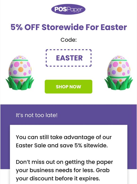 Grab your Easter treat before it expires