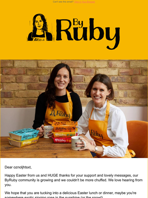 🌼Happy Easter from our founders, Ruby & Milly🌼