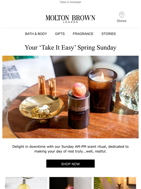 Molton Brown Email Newsletters Shop Sales, Discounts, and Coupon Codes
