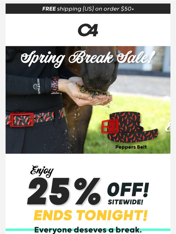 Ending Soon - 25% OFF SITE WIDE!  Spring Break Sale -