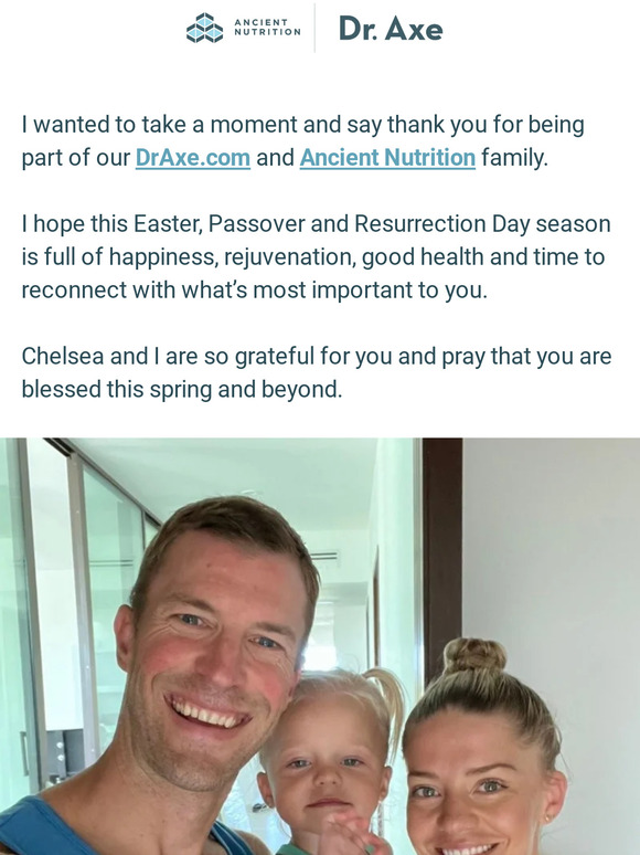 Dr. Axe Wishing You a Spring Season of Blessings Milled