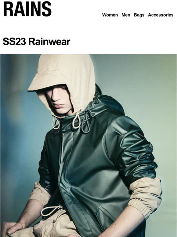 Rains US Get to know SS23 Rainwear Milled