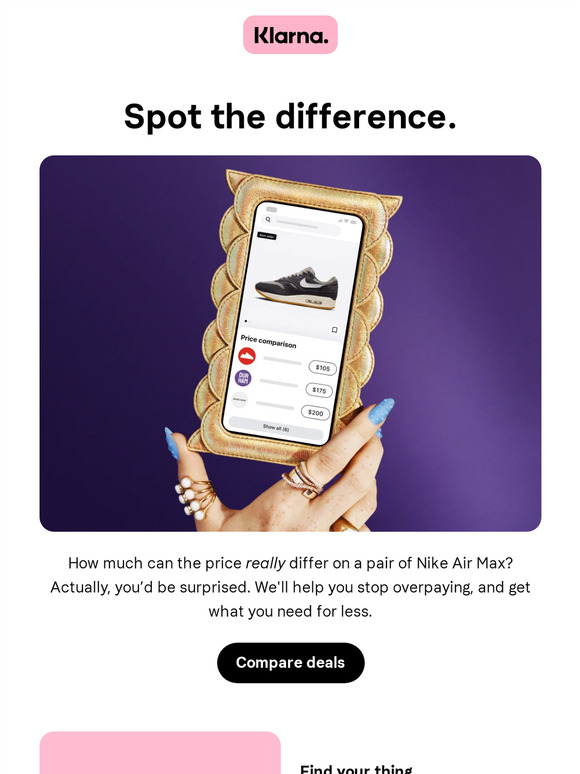 Compare prices. Spot the difference.