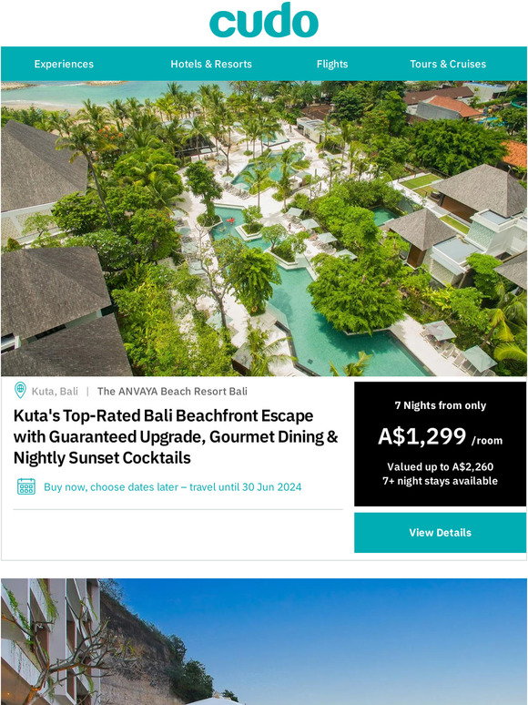Cudo: Best of Bali from $599! Kuta Beachfront w. Massages | Nusa Dua ...