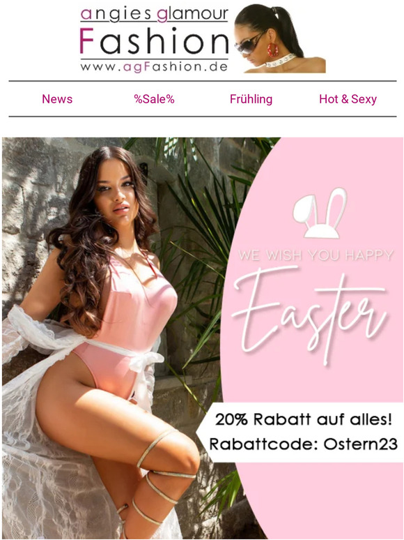 agFashion.de: wünscht 🐰 frohe Ostern mit 20% auf Alles! 🐰