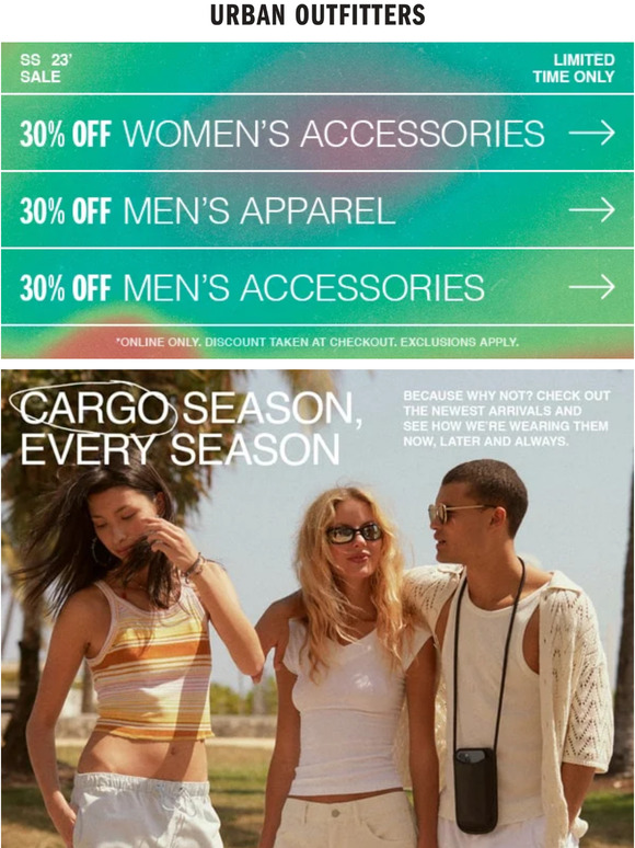 Urban Outfitters make every season cargo season Milled