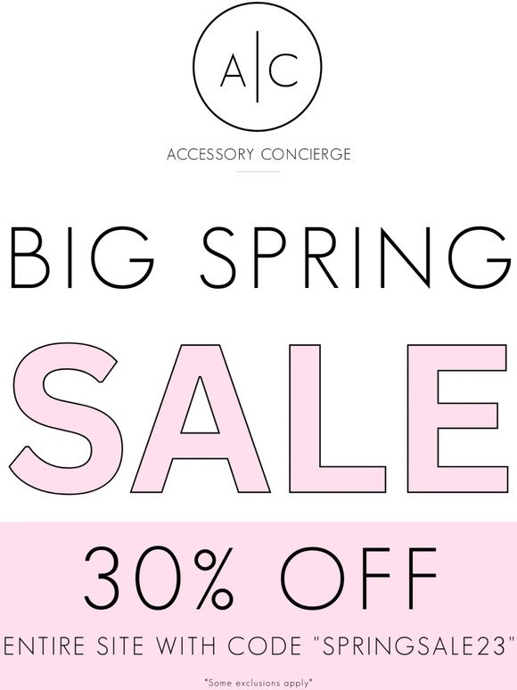DON’T MISS! 30% OFF SITE WIDE