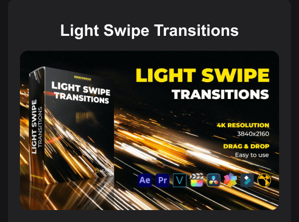 Light Swipe Transitions