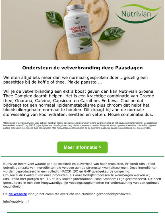 Nutrivian Groene Thee Complex