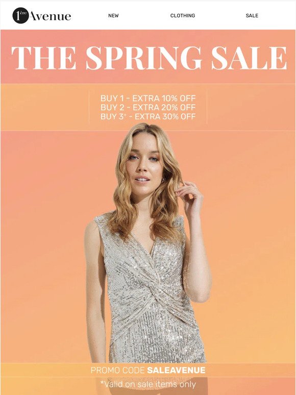 THE SPRING SALE: Up to 30% Off Now! 🧡