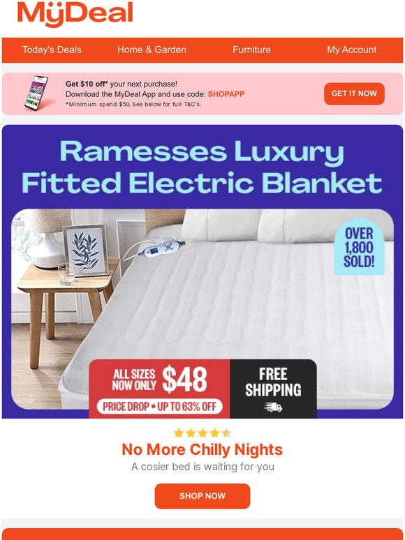 Luxury Electric Blankets | Up to 63% Off 🤩