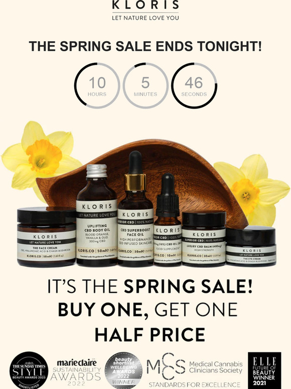 ✨ The Spring Sale Ends Tonight!