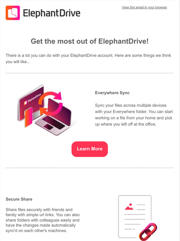 Get the most out of ElephantDrive