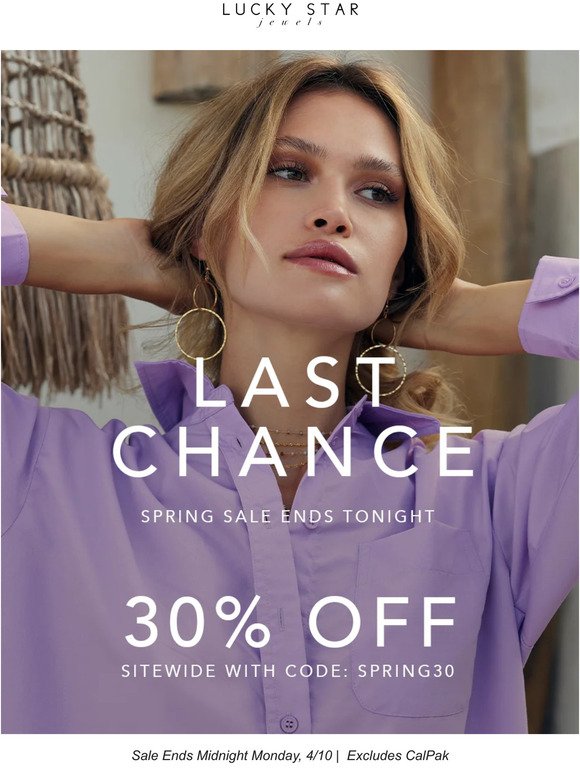 Last Chance for 30% Off! 🌸