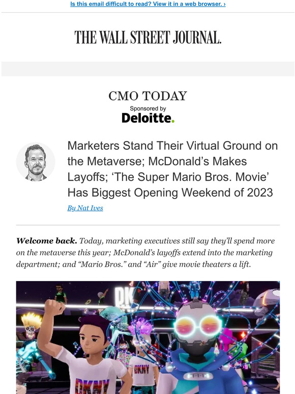 The Wall Street Journal CMO Today Why Marketers Still Bet on the