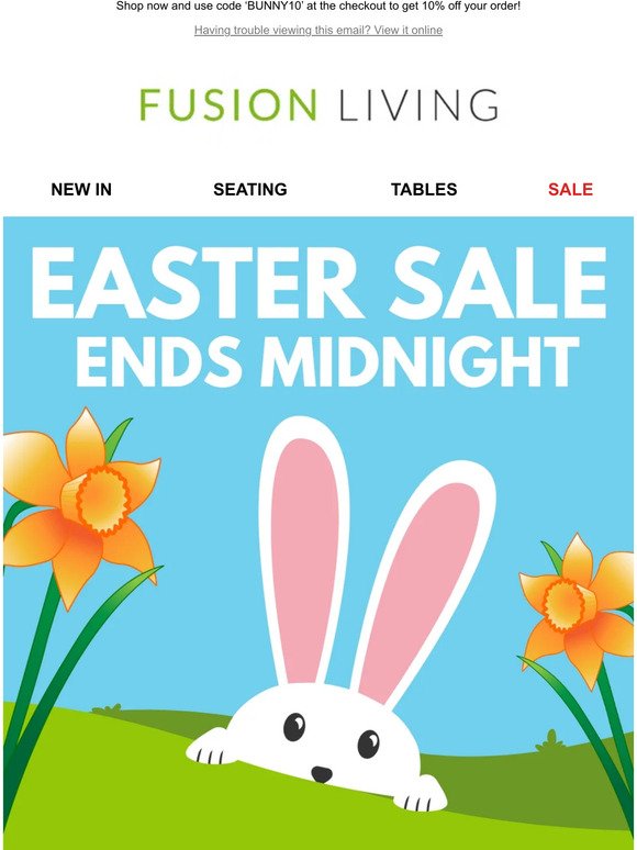 Be quick! ⏰ It’s your last chance to shop our Easter sale…🐣