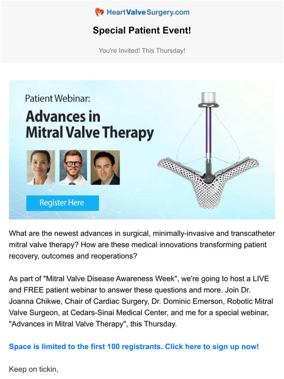 Patient S Guide To Heart Valve Surgery Unique Ebook Patient Webinar Advances In Mitral