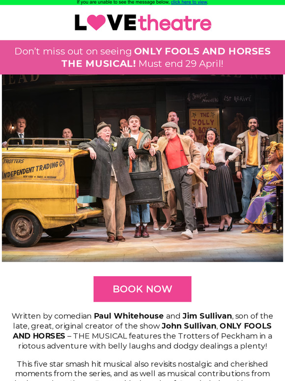 Last chance to see Only Fools and Horses The Musical