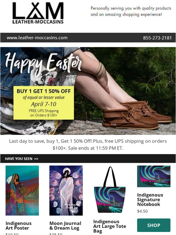 Last day to save for Easter buy 1 get 1 50% off deal!