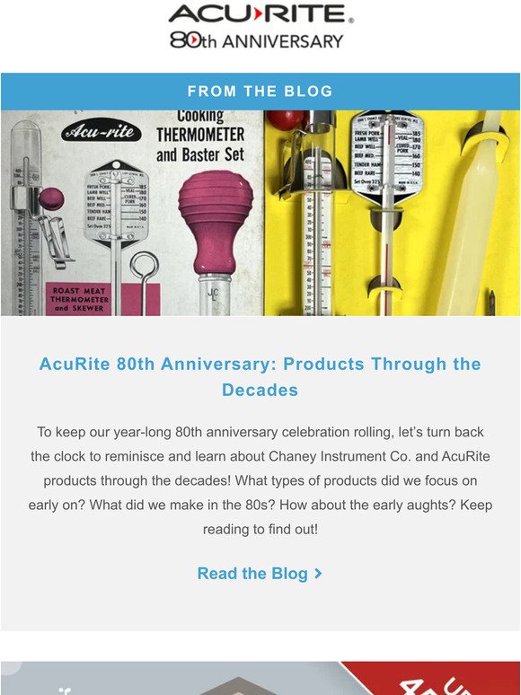 AcuRite Products Through the Decades
