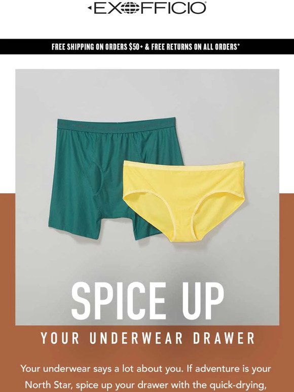 Spice up your underwear drawer