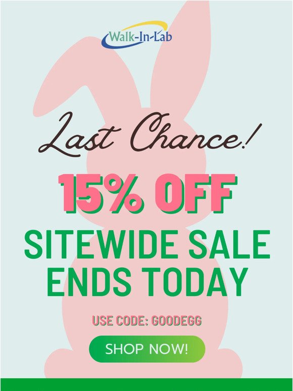 🐇 Don't Miss Out: Easter Lab Test Sale Ends Today – Hop on These Deals Now! 🌻