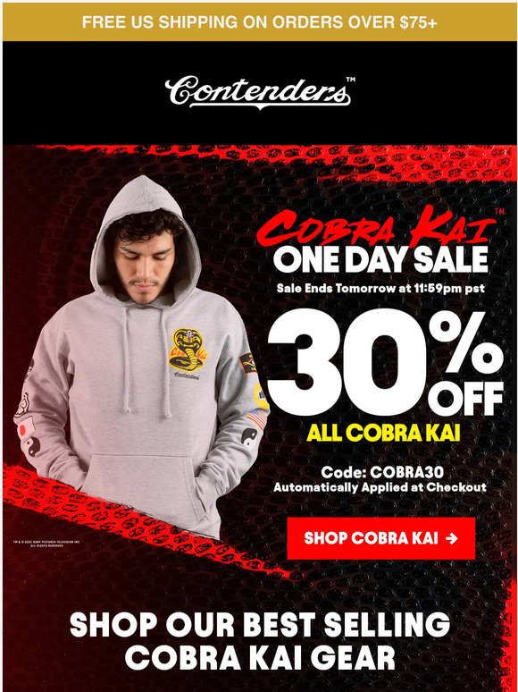 COBRA KAI SALE 🐍 30% Off the Collection