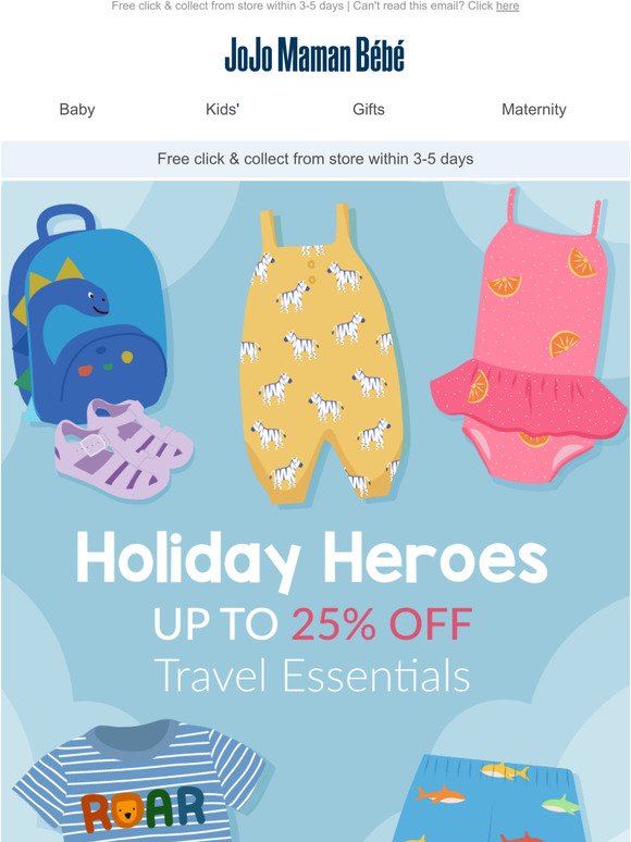 Your travel check list | Up to 25% off holiday heroes