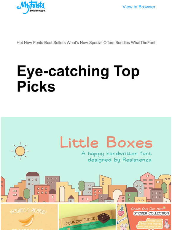 MyFonts: 🌟 Eye-catching fonts for attention-grabbing designs | Milled