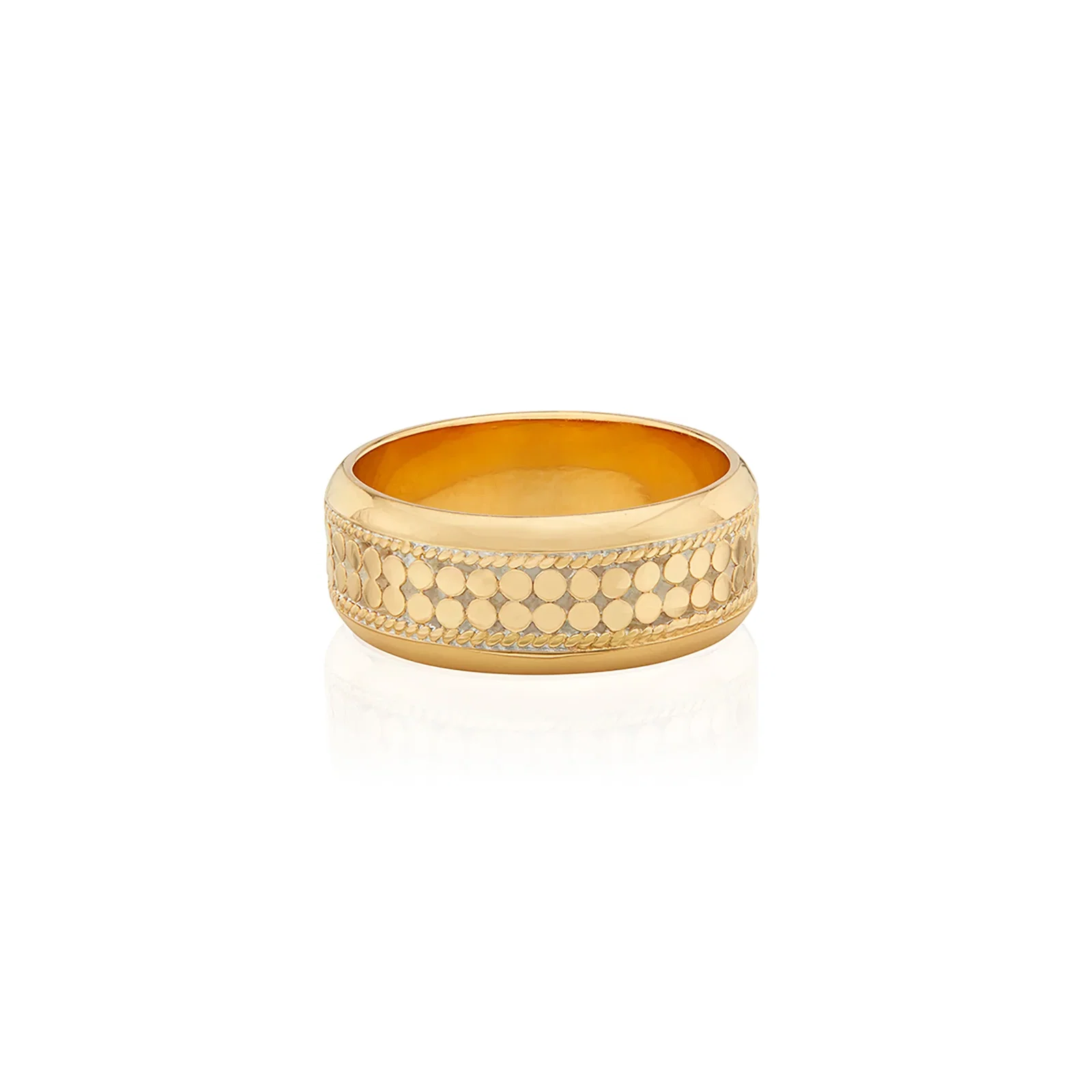 Image of Classic Wide Band Stacking Ring - Gold