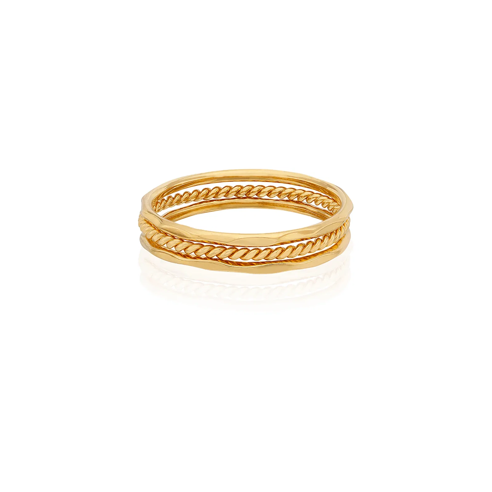 Image of Dainty Stacking Ring Set - Gold