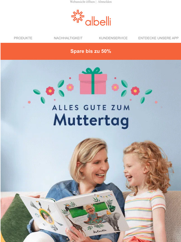 Feiere Mama und spare bis zu 50%