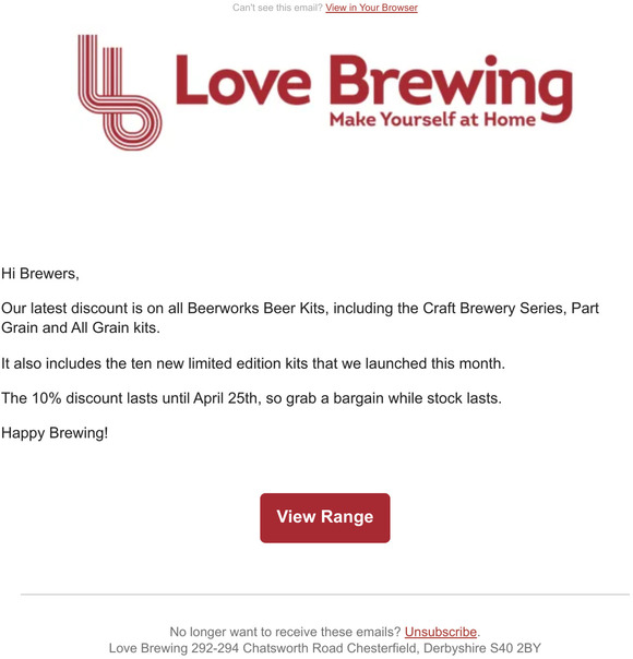 Beerworks Beer Kits 10% Off