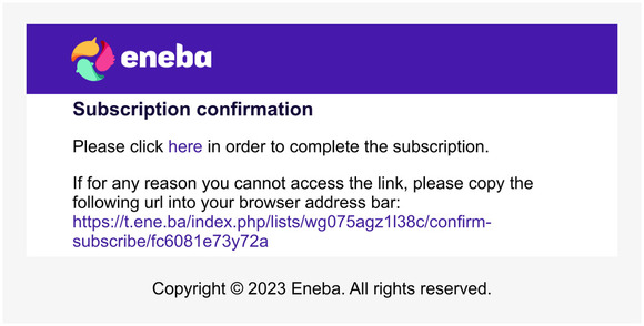 Please confirm your subscription