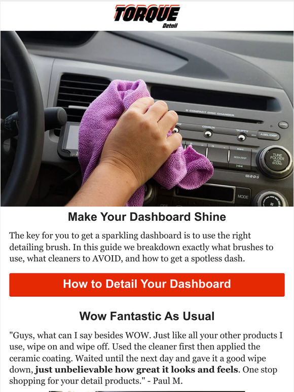 Torque Detail How to Super Clean Your Dashboard Milled