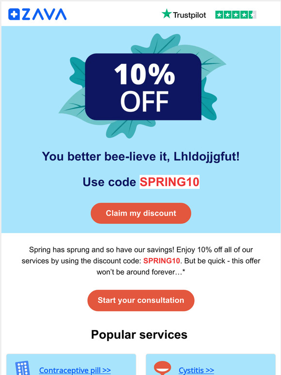 10% OFF | Spring into better health, —! 🌸