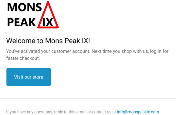 Customer account confirmation