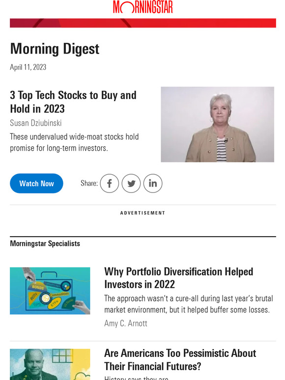 Morningstar Inc. 3 Top Tech Stocks to Buy and Hold in 2023 Milled