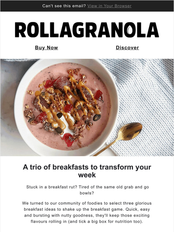 Three healthy breakfasts to try this week...