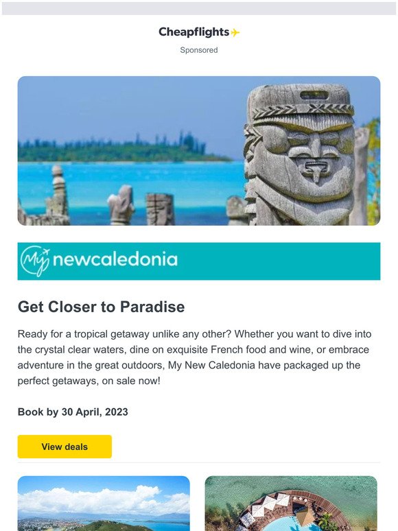 New Caledonia holiday packages on sale now
