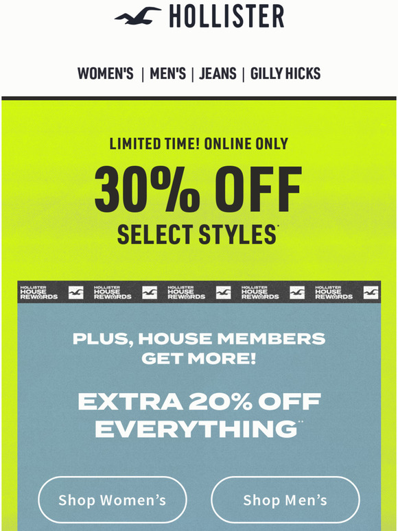 hollister 20 off coupon