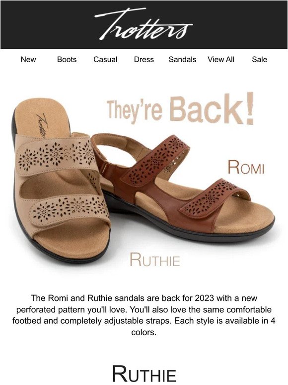 They are Back! Shop the Popular Romi and Ruthie Sandals
