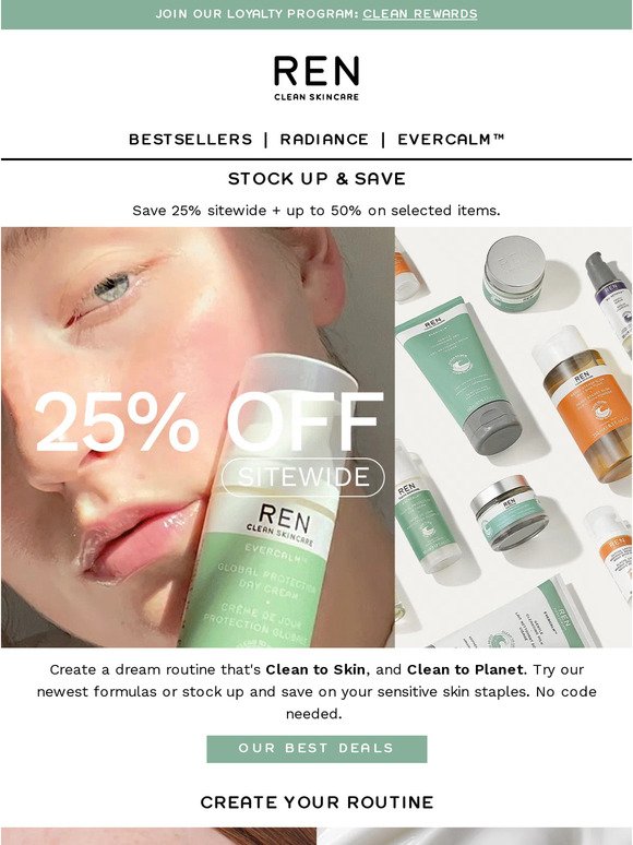 25% OFF your sensitive skin staples ✨