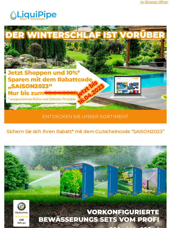 Gartenfreund  ! 🌻 Aktion verlängert! Zum Saisonstart und 10% Rabatt