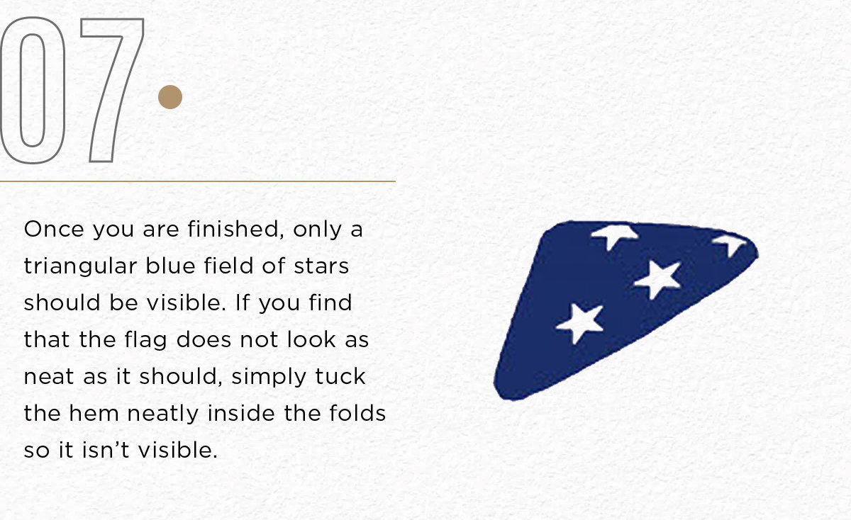 How to properly fold an American flag