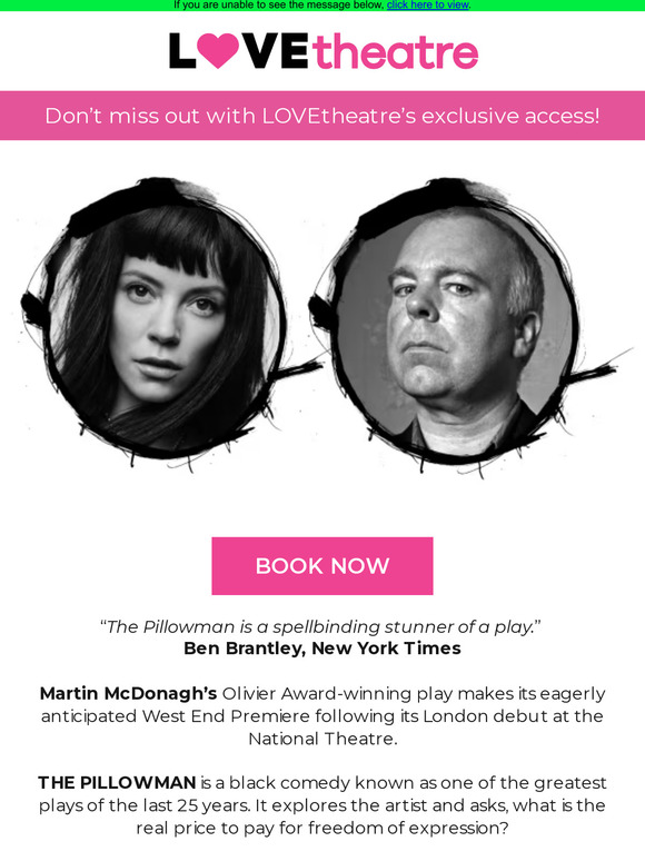 Lilly Allen and Steve Pemberton star in The Pillowman