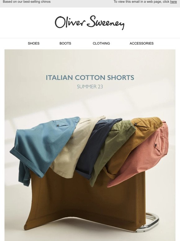 Colourful shorts | Garment dyed Italian cotton