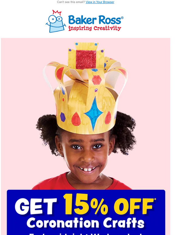 Baker Ross 🔴 Get 15 off Coronation Crafts for Kids 🔵 Milled