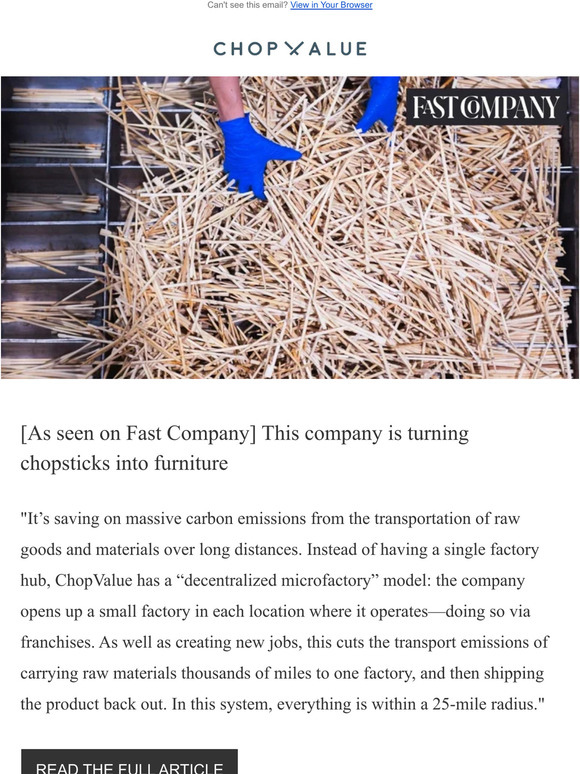 STAY IN THE (CLOSED) LOOP: ChopValue in the News